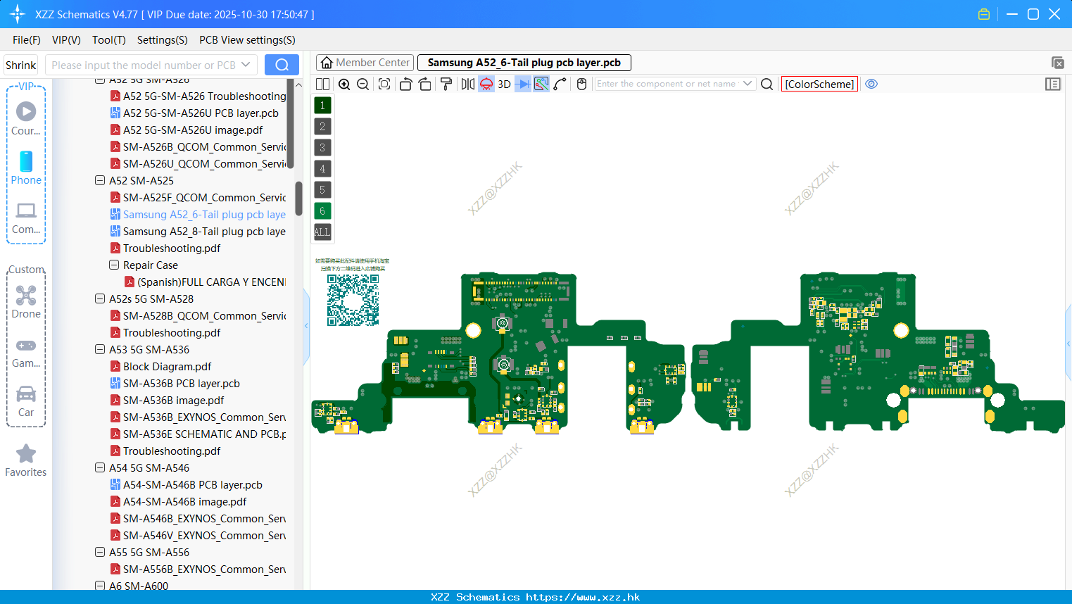 Samsung A52_6-Tail Plug Pcb Layer